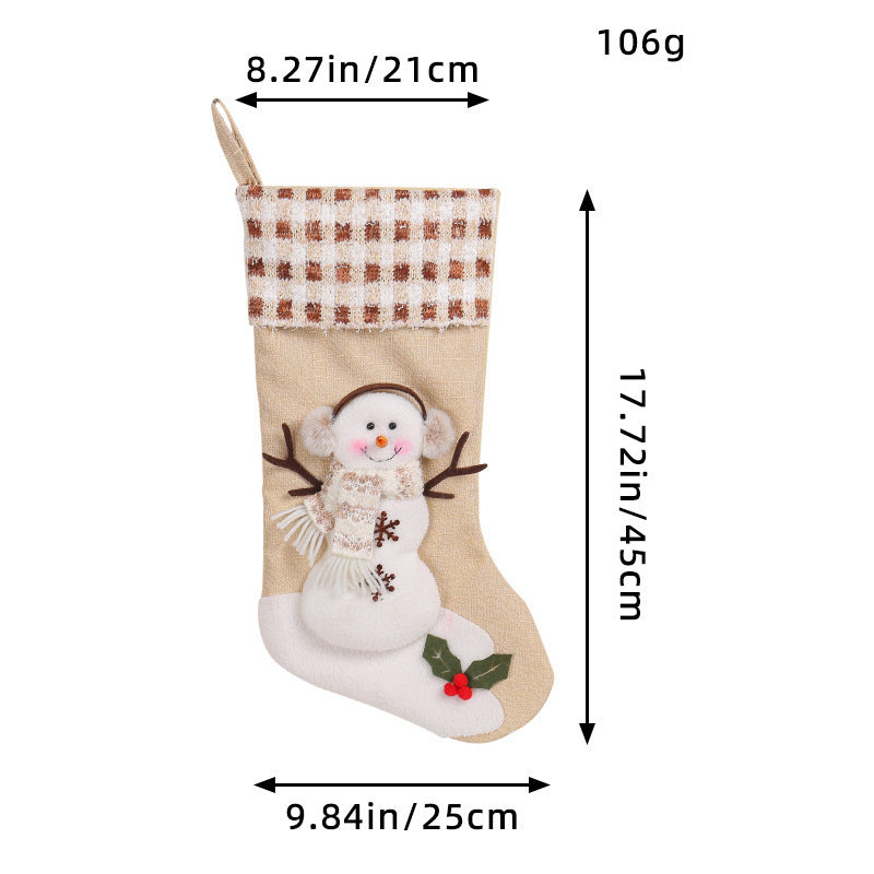 Large Christmas Socks Gift Bag