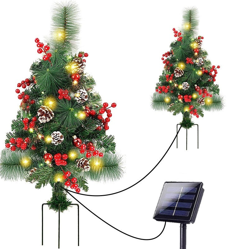 Solar Christmas Tree Landscape Decoration