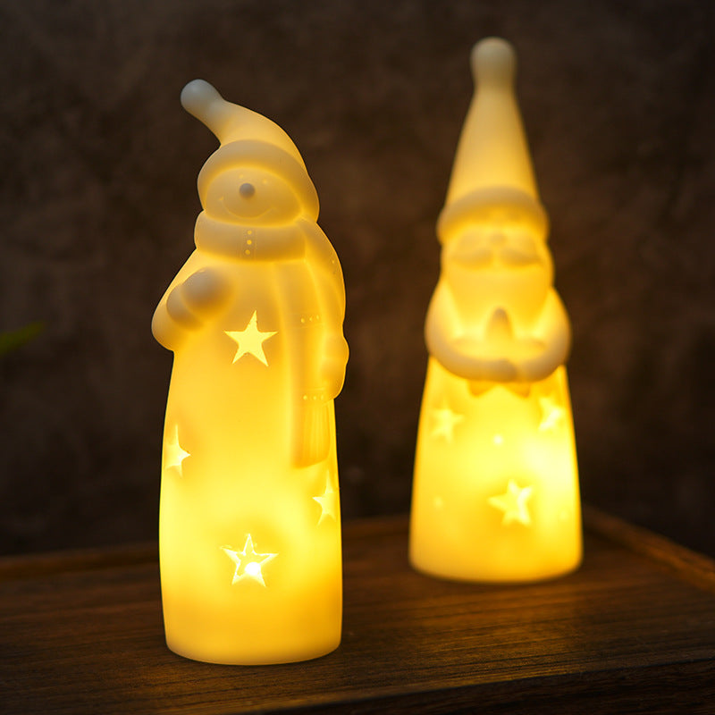 Christmas Bedside Lamp LED Candle Light
