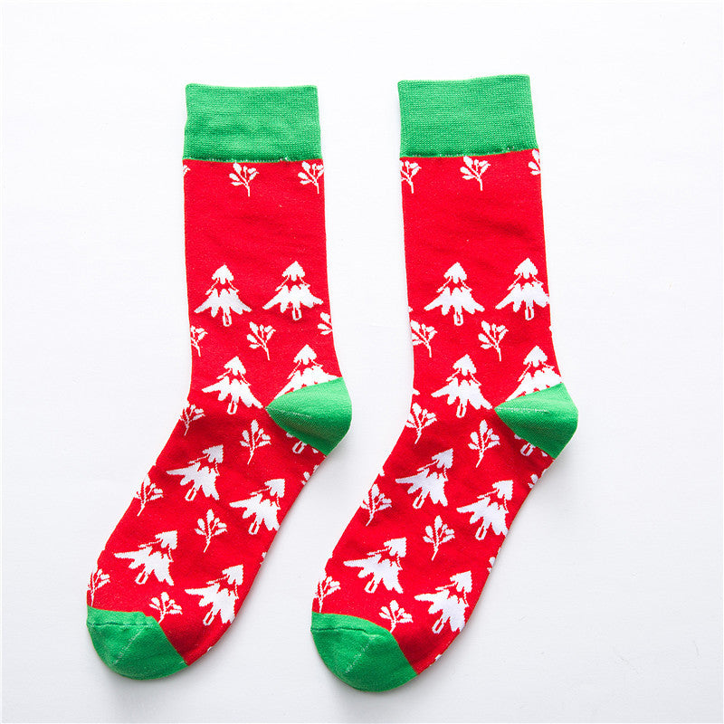 Christmas cartoon cute cotton socks