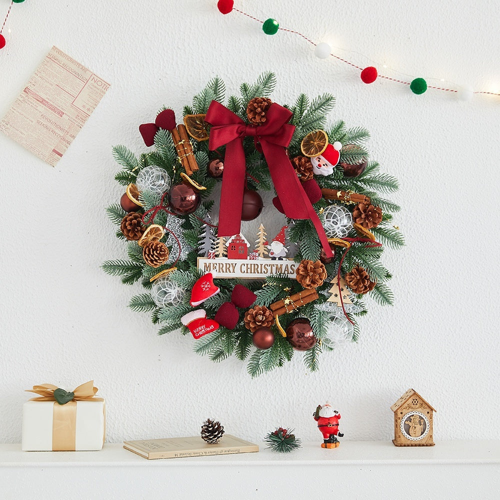 Bow Pine Cone Christmas Ball