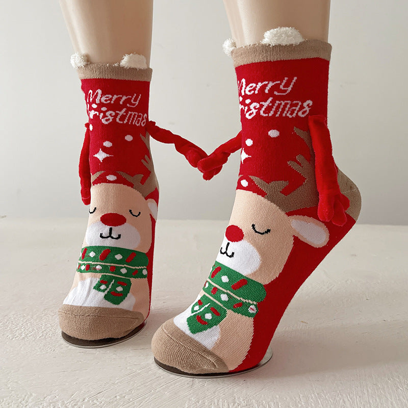 Christmas Magnetic Socks For Couple