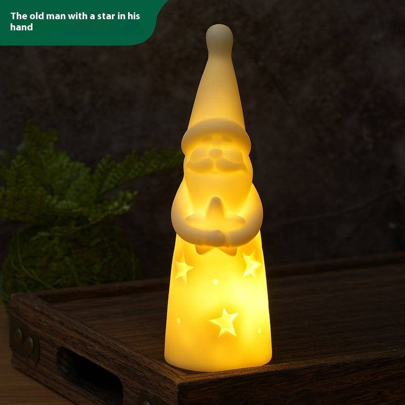 Christmas Bedside Lamp LED Candle Light