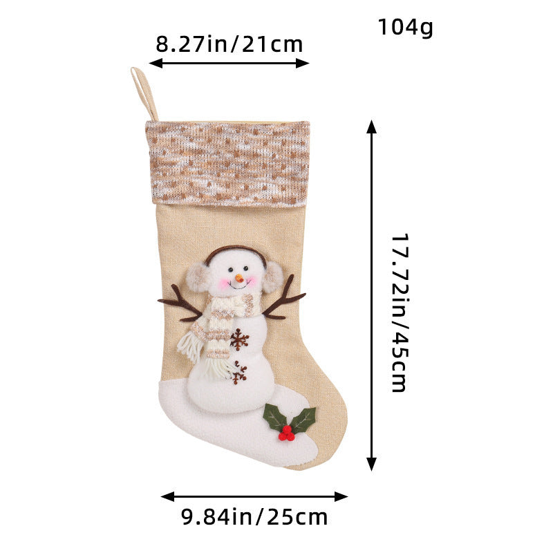 Large Christmas Socks Gift Bag