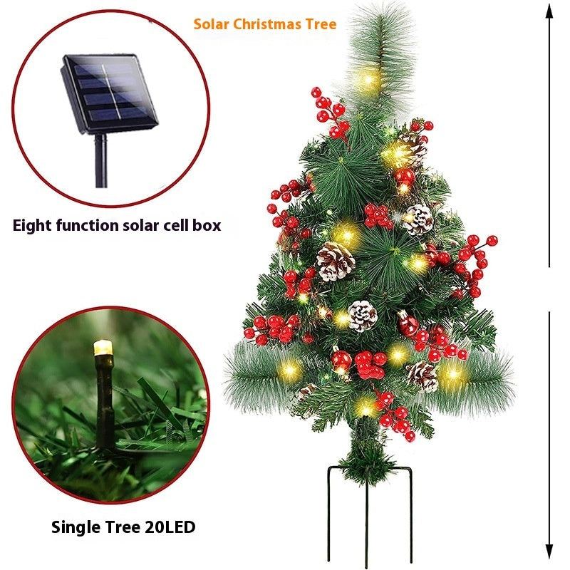 Solar Christmas Tree Landscape Decoration