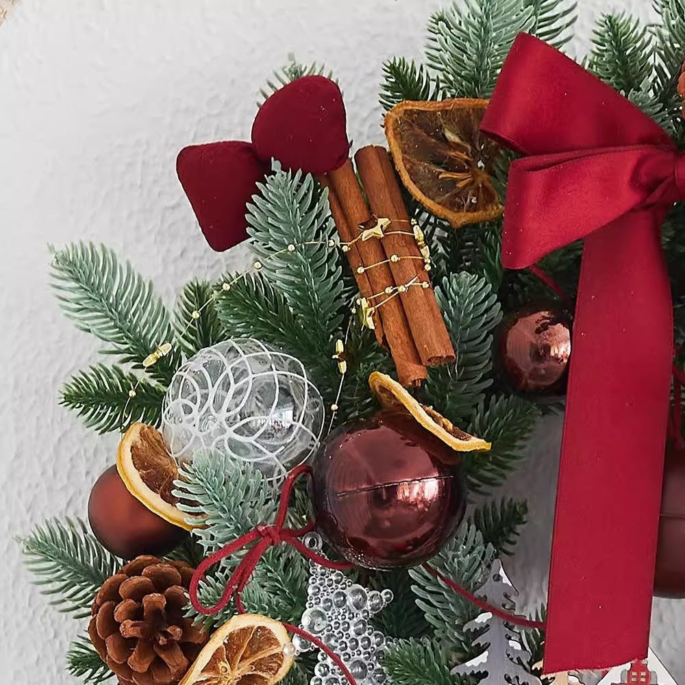 Bow Pine Cone Christmas Ball